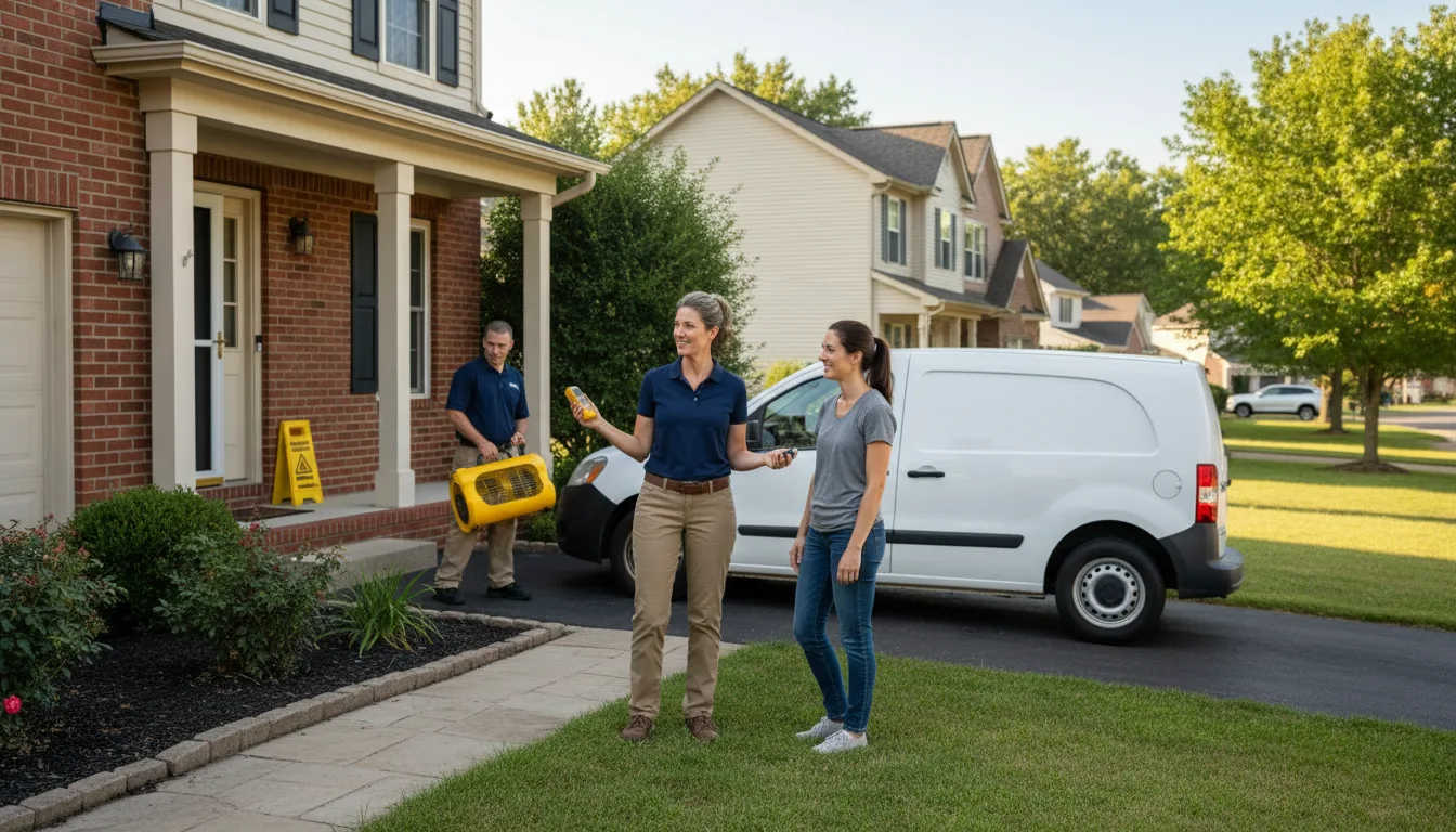 Water restoration image for Dehumidification And Cleanup Services in Granger, TX